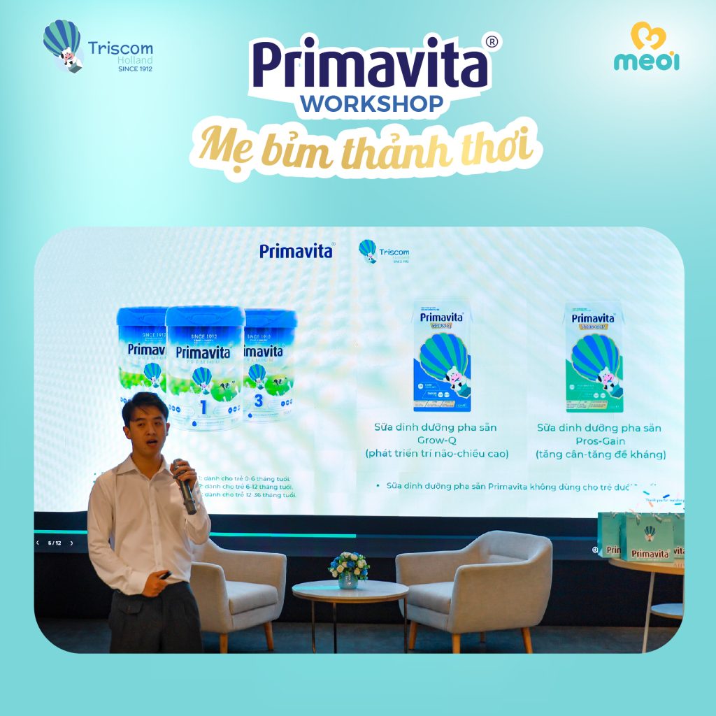 Primavita cung cấp nguồn dinh dưỡng chất lượng cao giúp bé yêu phát triển toàn diện