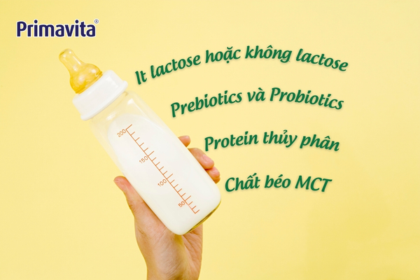 Thành phần cần chú ý khi chọn sữa rối loạn tiêu hoá cho bé