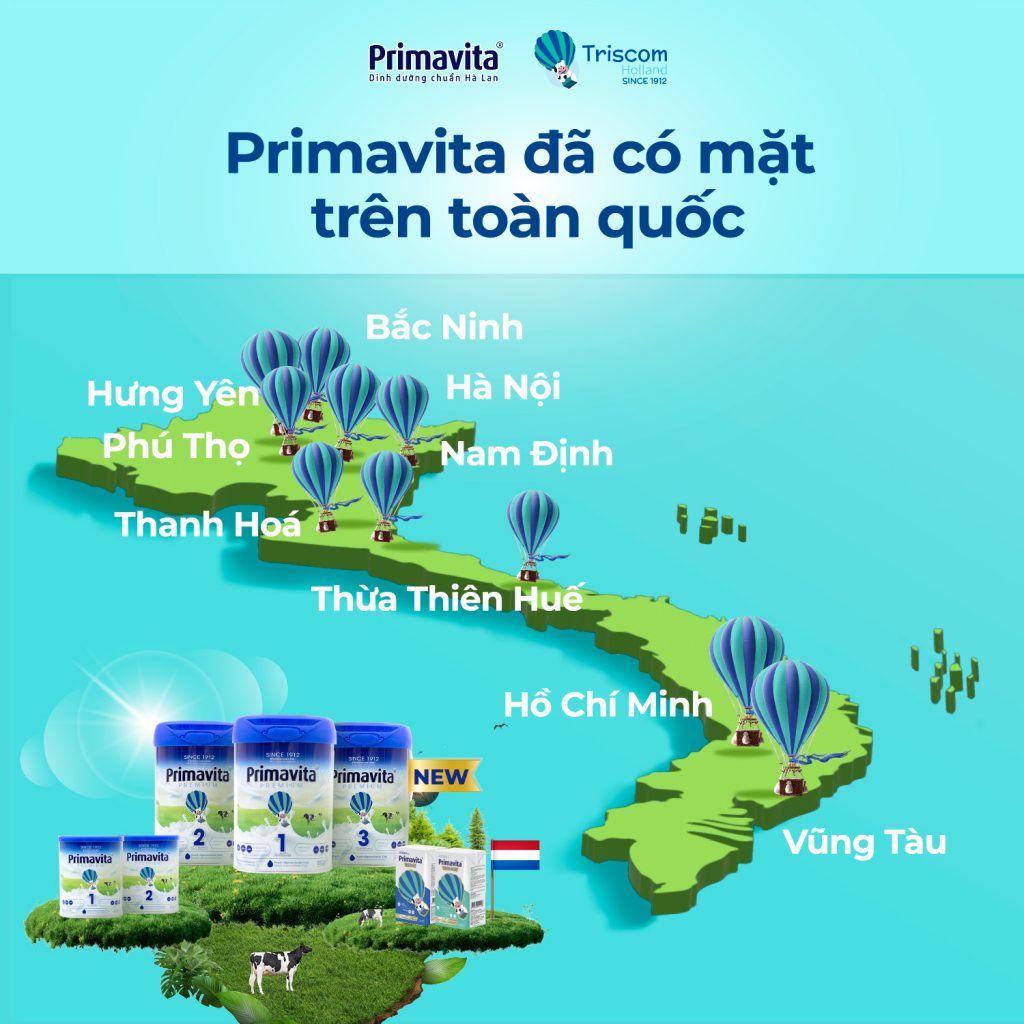 Primavita đã có mặt trên toàn quốc 
