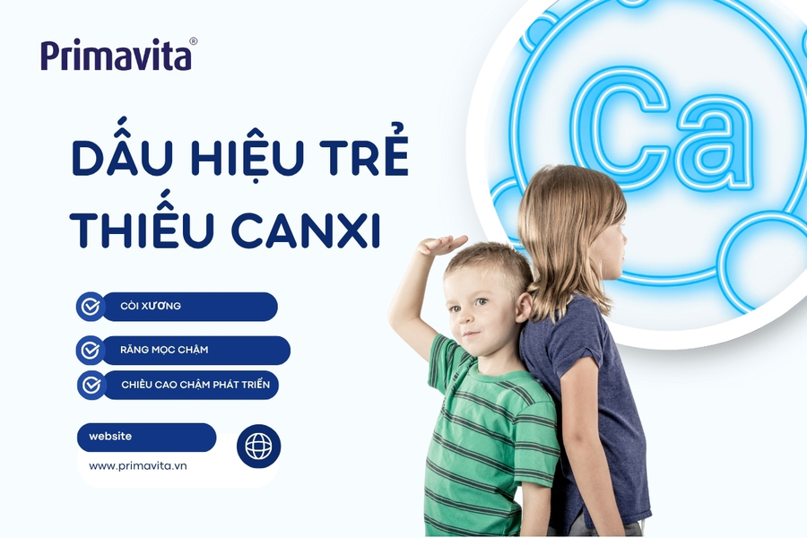 Dấu hiệu thiếu canxi ở trẻ