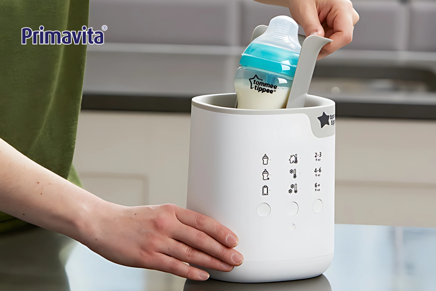 cách hâm nóng sữa mẹ