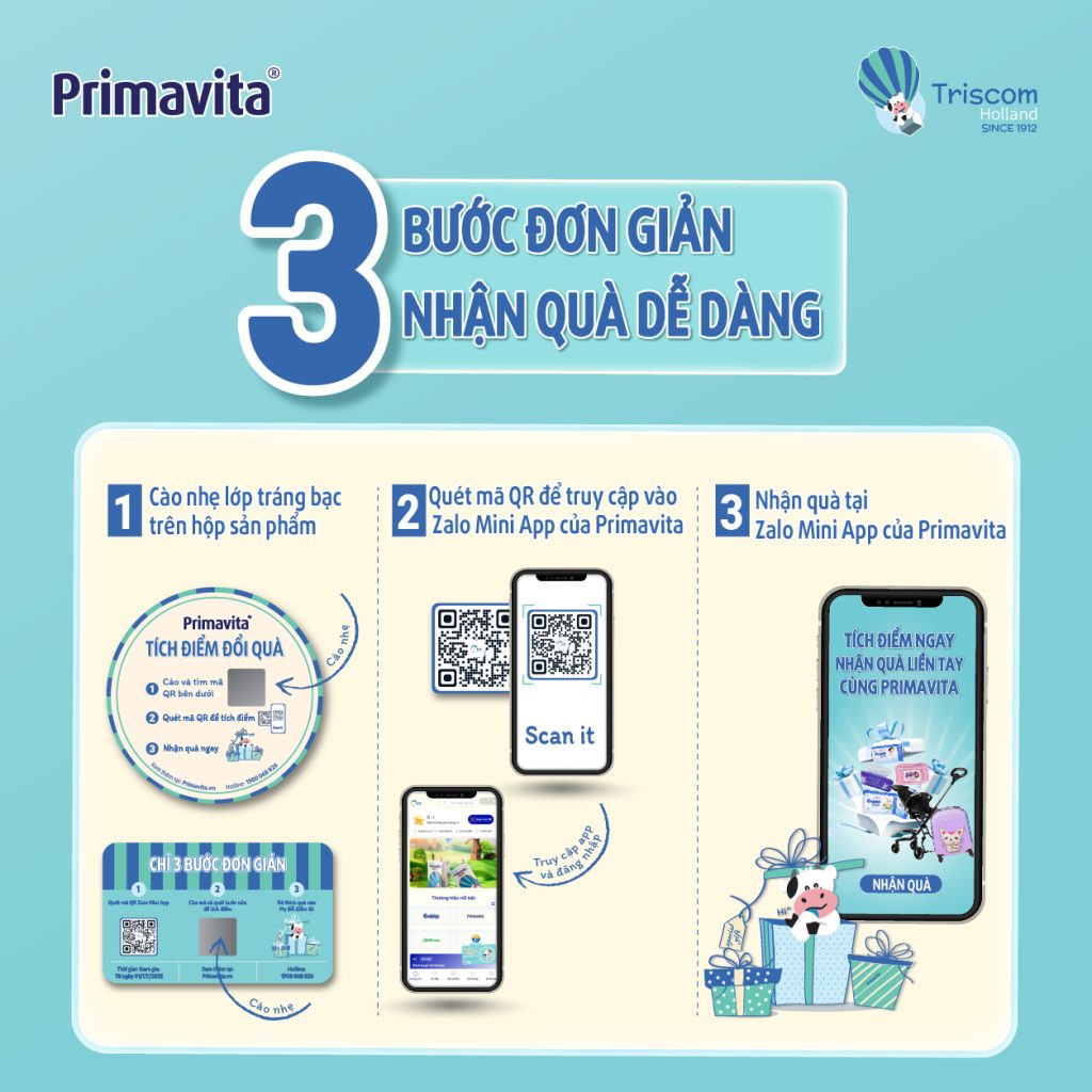 3 bước tích điểm đổi quà 