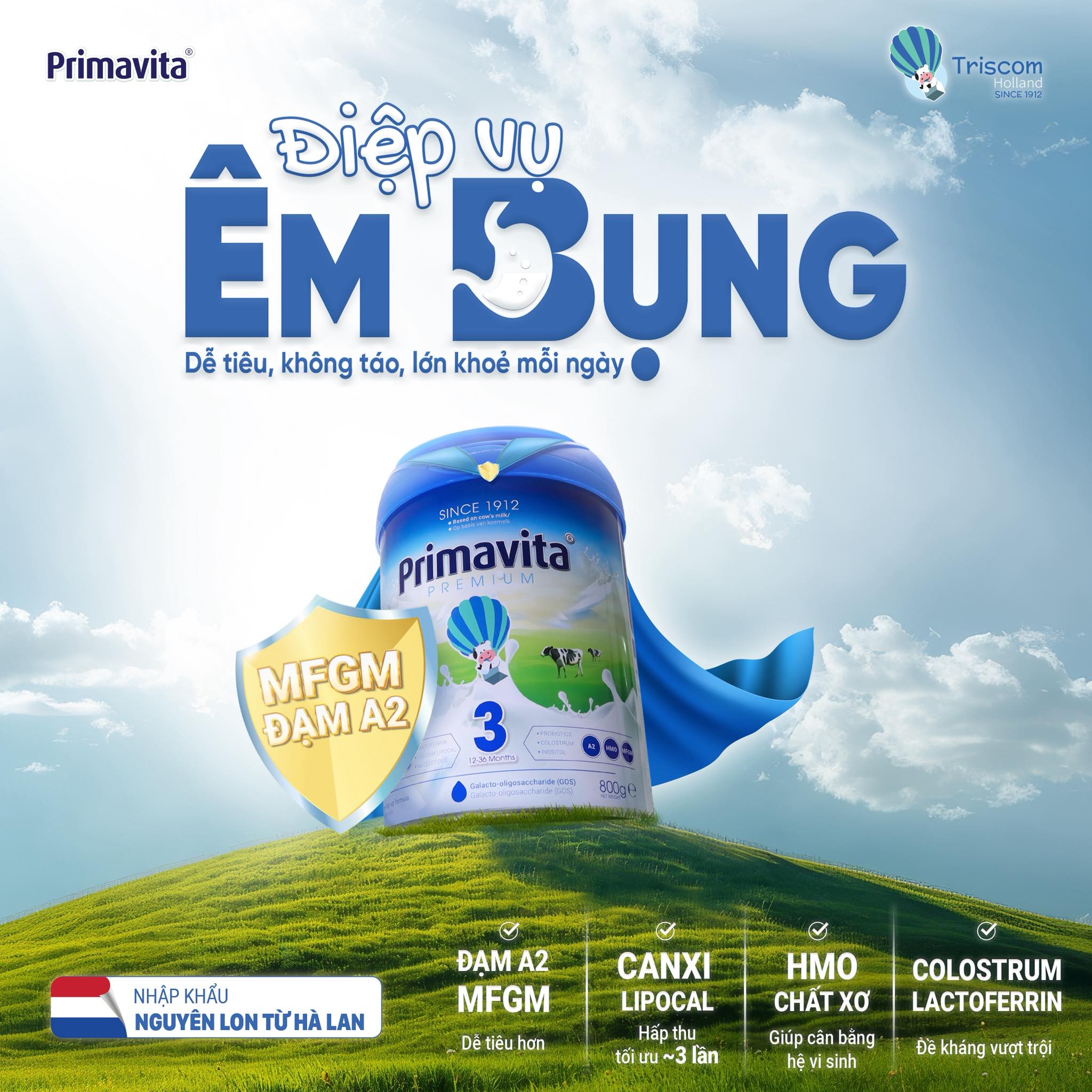 Sữa công thức Hà lan Primavita 